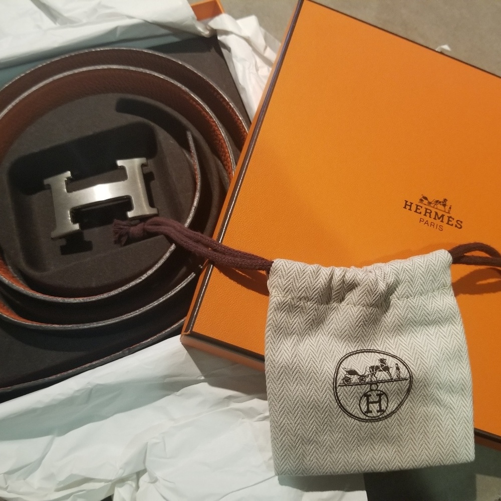 Hermes classic men's reversible belt